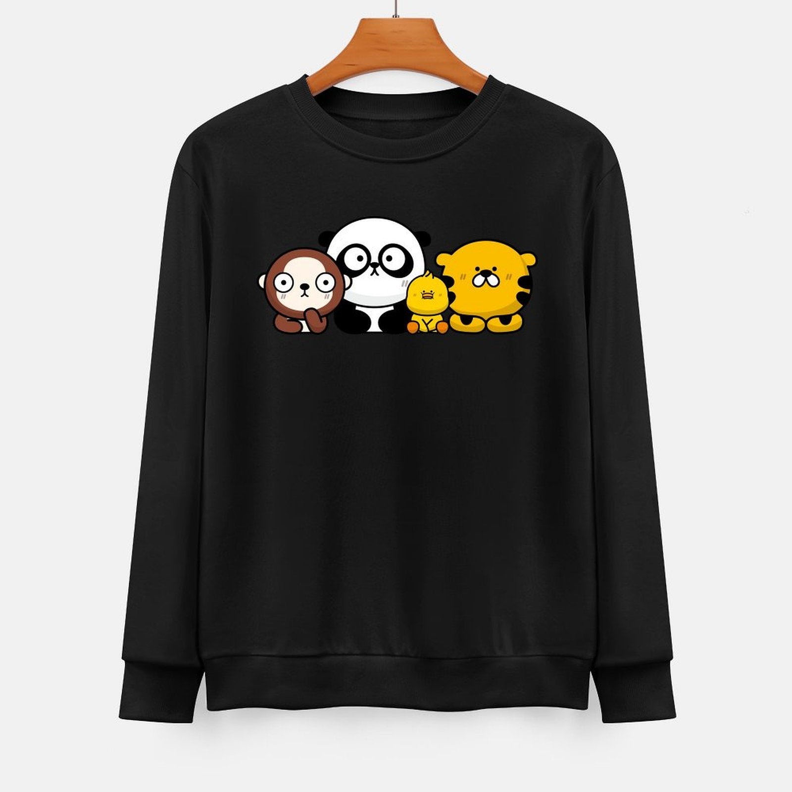 Front Patterned Long Sleeve TopSleek Everyday